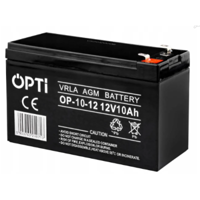 Акумулятор для ДБЖ OPTI 12V-10Ah (OP-10-12V10AH)
