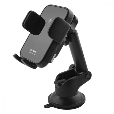 Автомобільний утримувач для смартфона Proove Triple Clamp 15W Black