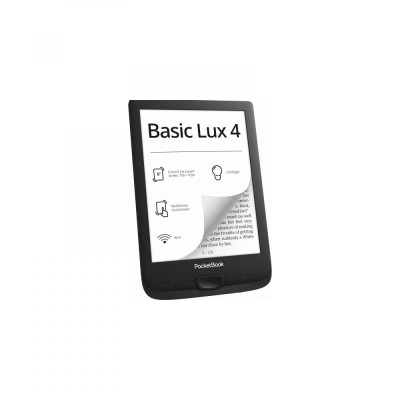 Електронна книга з підсвічуванням PocketBook 618 Basic Lux 4, Black (PB618-P-CIS)