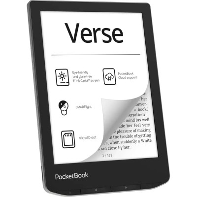 Електронна книга з підсвічуванням PocketBook 629 Verse Mist Grey (PB629-M-CIS)
