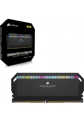 Пам'ять для настільних комп'ютерів Corsair 64 GB (2x32 GB) DDR5 6000 MHz Dominator Platinum RGB (CMT64GX5M2B6000Z40)