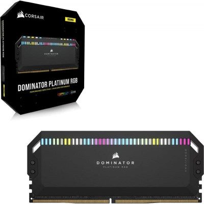Пам'ять для настільних комп'ютерів Corsair 64 GB (2x32 GB) DDR5 6000 MHz Dominator Platinum RGB (CMT64GX5M2B6000Z40)
