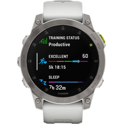 Смарт-годинник Garmin Epix (Gen 2) Sapphire-White Titanium (010-02582-20/21)