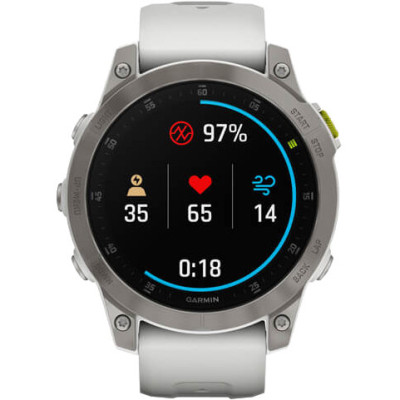 Смарт-годинник Garmin Epix (Gen 2) Sapphire-White Titanium (010-02582-20/21)