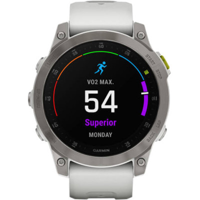 Смарт-годинник Garmin Epix (Gen 2) Sapphire-White Titanium (010-02582-20/21)
