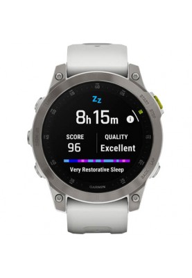 Смарт-годинник Garmin Epix (Gen 2) Sapphire-White Titanium (010-02582-20/21)