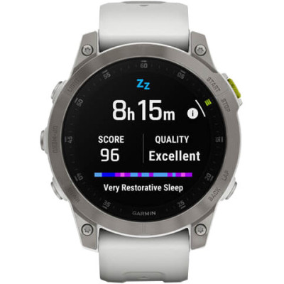 Смарт-годинник Garmin Epix (Gen 2) Sapphire-White Titanium (010-02582-20/21)