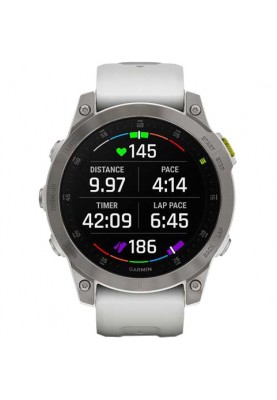 Смарт-годинник Garmin Epix (Gen 2) Sapphire-White Titanium (010-02582-20/21)