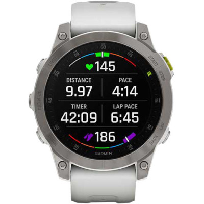 Смарт-годинник Garmin Epix (Gen 2) Sapphire-White Titanium (010-02582-20/21)