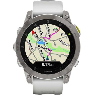 Смарт-годинник Garmin Epix (Gen 2) Sapphire-White Titanium (010-02582-20/21)