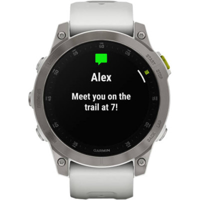 Смарт-годинник Garmin Epix (Gen 2) Sapphire-White Titanium (010-02582-20/21)