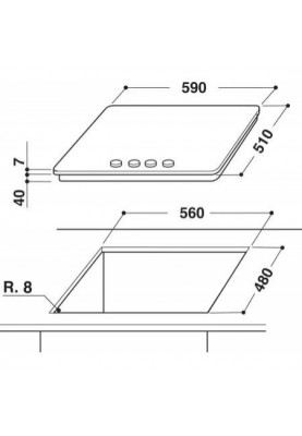 Варильна поверхня газова Whirlpool AKWL 628/IXL