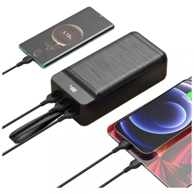 Зовнішній акумулятор (павербанк) XO PR158 22.5W 50000mAh Black