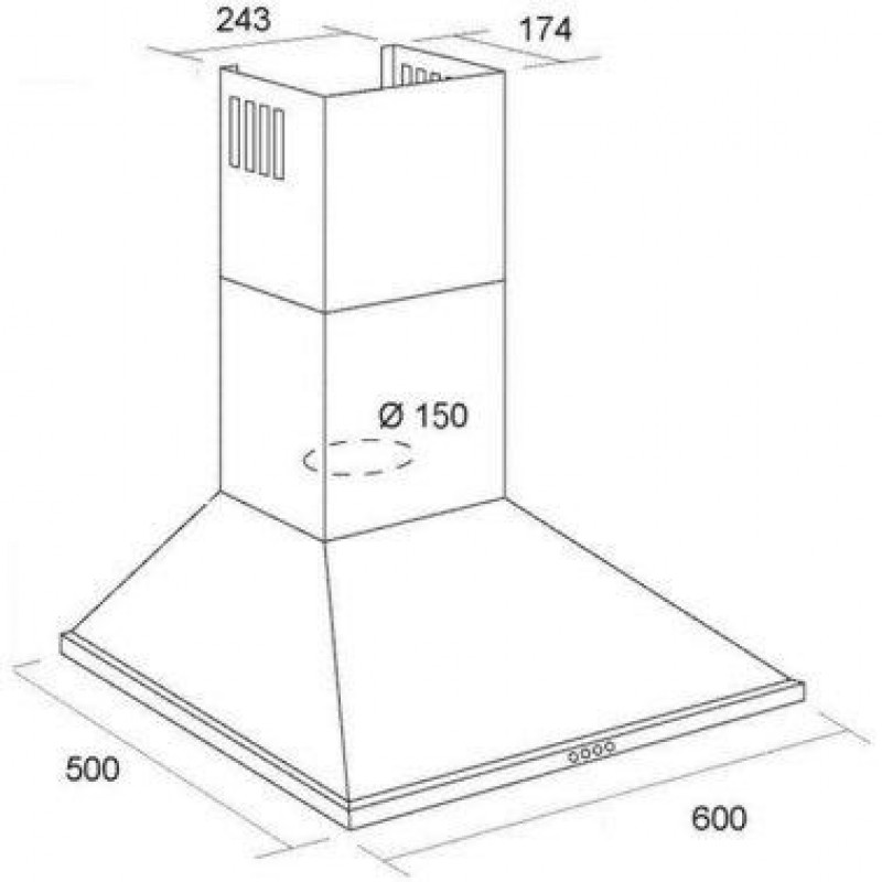 Витяжка купольна Artel ART-0760 PRIMA Inox