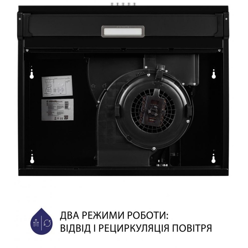 Плоска витяжка Minola HPL 614 BL