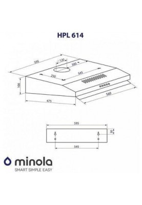 Плоска витяжка Minola HPL 614 I