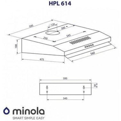 Плоска витяжка Minola HPL 614 I
