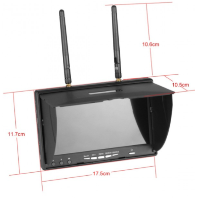 FPV монітор LCD5802D 5.8G 40CH DVR