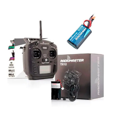 FPV пульт RadioMaster TX12 MKII ELRS M2 з акумулятором RadioMaster 21700
