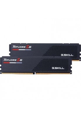 Пам'ять для настільних комп'ютерів G.Skill 64 GB (2x32GB) DDR5 6000 MHz Ripjaws S5 Matte Black (F5-6000