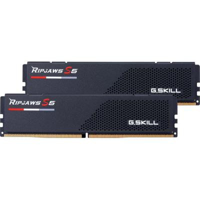 Пам'ять для настільних комп'ютерів G.Skill 64 GB (2x32GB) DDR5 6000 MHz Ripjaws S5 Matte Black (F5-6000