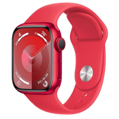 Смарт-годинник Apple Watch Series 9 GPS 41mm PRODUCT RED Alu. Case w. PRODUCT RED Sport Band - S/M (MRXG3)