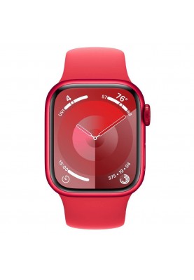Смарт-годинник Apple Watch Series 9 GPS 41mm PRODUCT RED Alu. Case w. PRODUCT RED Sport Band - S/M (MRXG3)