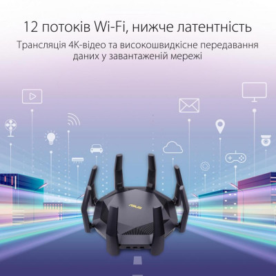 Бездротовий маршрутизатор (роутер) ASUS RT-AX89X Бездротовий маршрутизатор (роутер) ASUS RT-AX89X