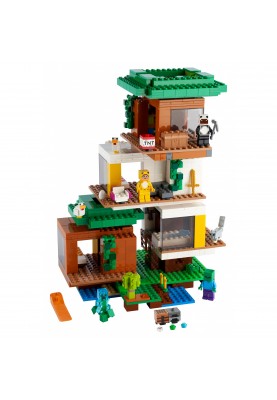 Блочный конструктор LEGO Minecraft Современный домик на дереве (21174)