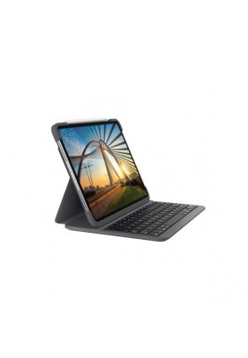 Чохол-клавіатура для планшета Logitech Slim Folio Case with Bluetooth Keyboard Carbon Black iPad Pro 12.9 2020/2018 (920-009710)