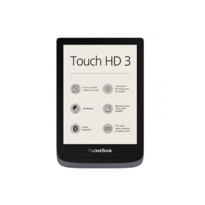 Електронна книга з підсвічуванням PocketBook 632 Touch HD 3 Metallic Gray (PB632-J-WW)