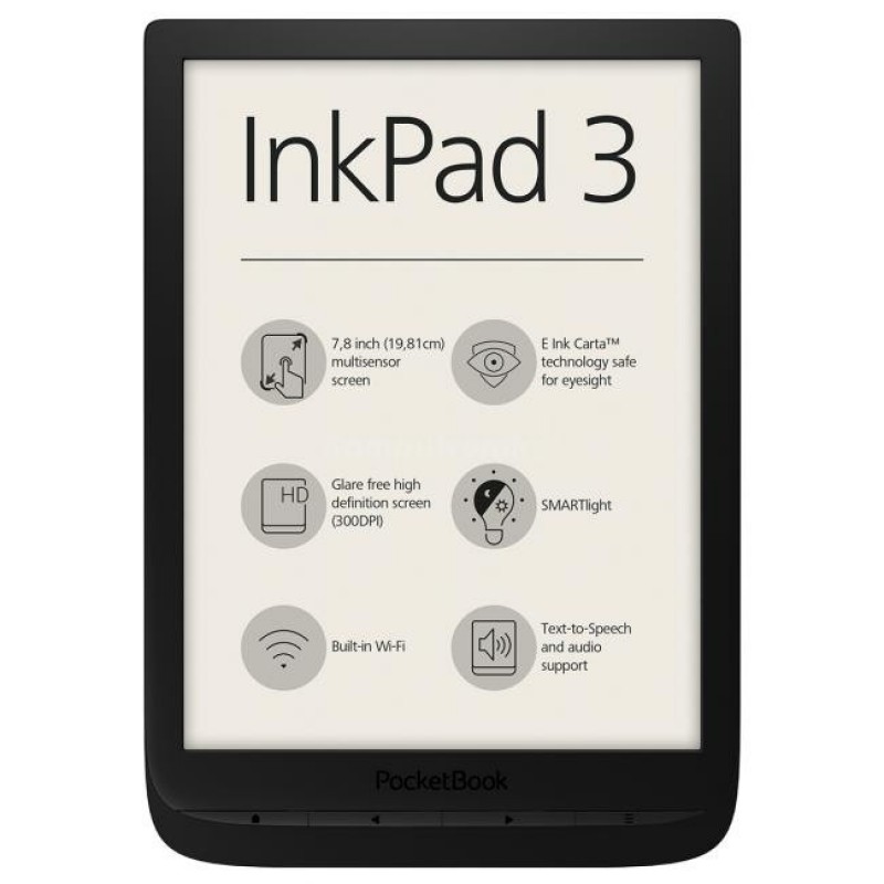 Електронна книга з підсвічуванням PocketBook 740 InkPad 3 Black (PB740-E-CIS)