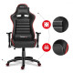 Комп'ютерне крісло для геймера Huzaro Force 6.0 black-red