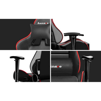 Комп'ютерне крісло для геймера Huzaro Force 6.0 black-red