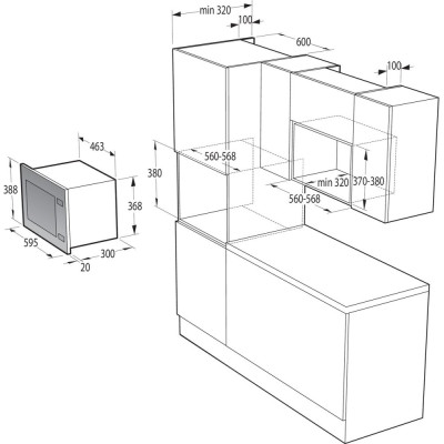 Микроволновка с грилем Gorenje BM171E2XG