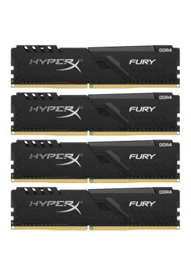 Пам'ять HyperX 64 GB (4x16GB) DDR4 3466 MHz FURY Black (HX434C17FB4K4/64)