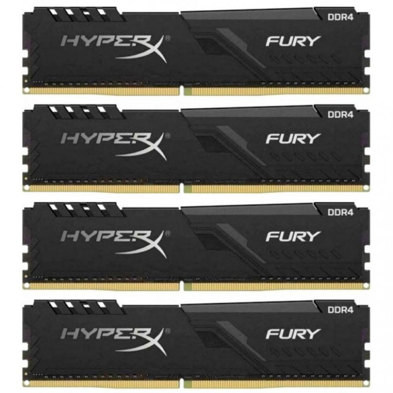 Пам'ять HyperX 64 GB (4x16GB) DDR4 3466 MHz FURY Black (HX434C17FB4K4/64)