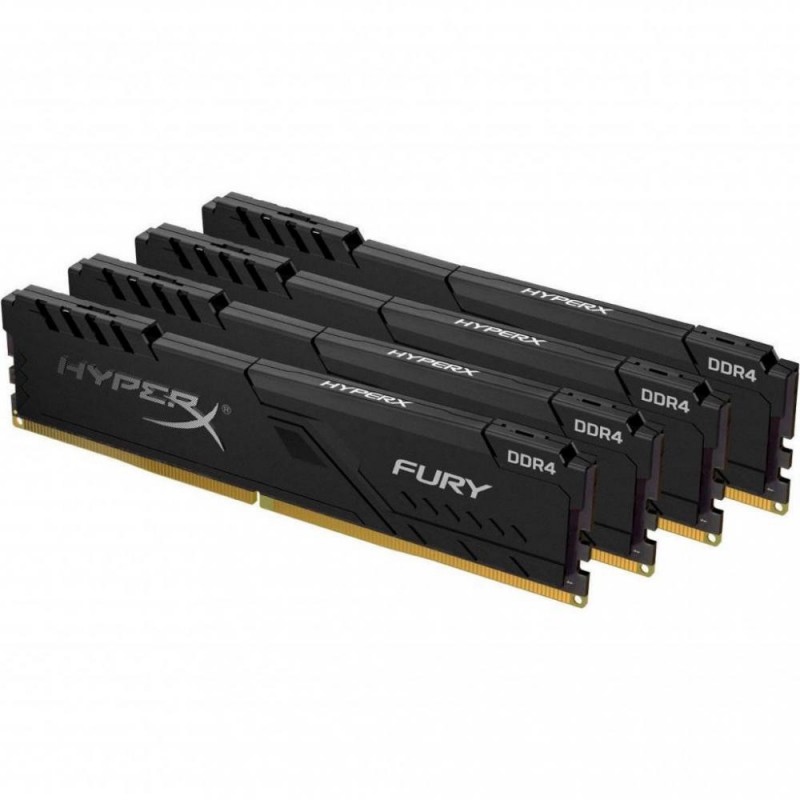 Пам'ять HyperX 64 GB (4x16GB) DDR4 3466 MHz FURY Black (HX434C17FB4K4/64)