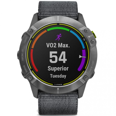 Смарт-годинник Garmin Enduro Steel with Gray UltraFit Nylon Strap (010-02408-00/10)