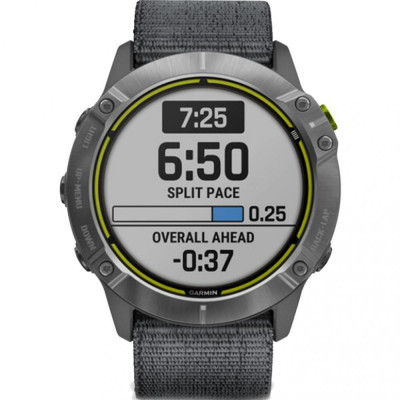 Смарт-годинник Garmin Enduro Steel with Gray UltraFit Nylon Strap (010-02408-00/10)