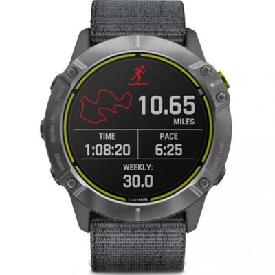 Смарт-годинник Garmin Enduro Steel with Gray UltraFit Nylon Strap (010-02408-00/10)