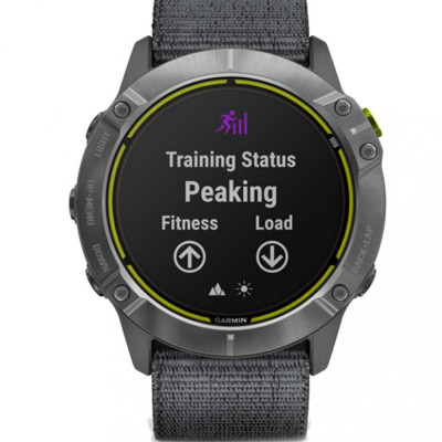 Смарт-годинник Garmin Enduro Steel with Gray UltraFit Nylon Strap (010-02408-00/10)