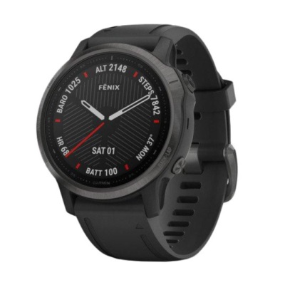 Смарт-годинник Garmin Fenix 6S Sapphire Сarbon Grey DLC with Black Band (010-02159-24)