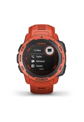 Смарт-годинник Garmin Instinct Solar Flame Red (010-02293-20)