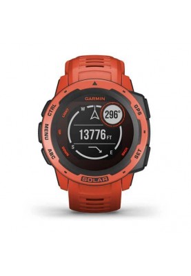 Смарт-годинник Garmin Instinct Solar Flame Red (010-02293-20)