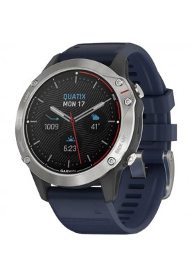 Смарт-годинник Garmin quatix 6 Gray with Captain Blue Band (010-02158-90/010-02158-91)