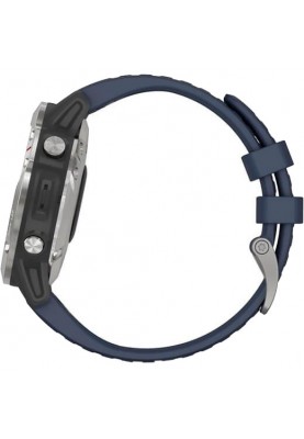 Смарт-годинник Garmin quatix 6 Gray with Captain Blue Band (010-02158-90/010-02158-91)