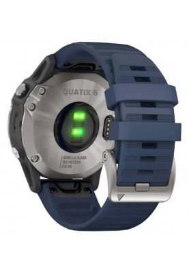 Смарт-годинник Garmin quatix 6 Gray with Captain Blue Band (010-02158-90/010-02158-91)