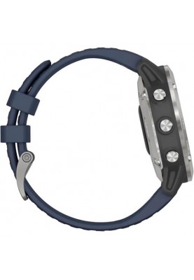 Смарт-годинник Garmin quatix 6 Gray with Captain Blue Band (010-02158-90/010-02158-91)