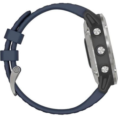Смарт-годинник Garmin quatix 6 Gray with Captain Blue Band (010-02158-90/010-02158-91)